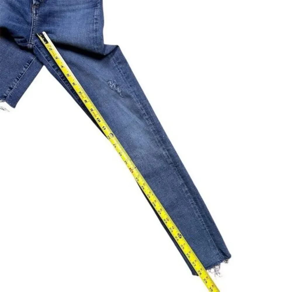 AGOLDE Sophie Mid-Rise Ankle Skinny Jeans Women's Size 25 Blue‎ Distressed
